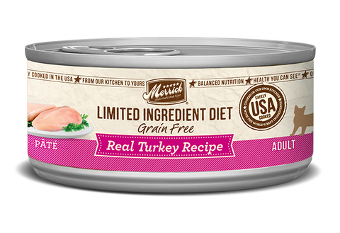 Merrick Limited Ingredient Diet Grain Free Real Turkey Recipe Pâté - Cat Wet Food