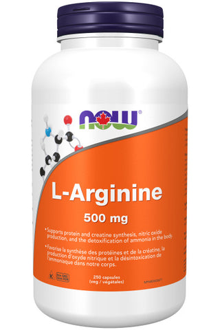 NOW Supplements L-Arginine 500mg in Vegetable Capsules