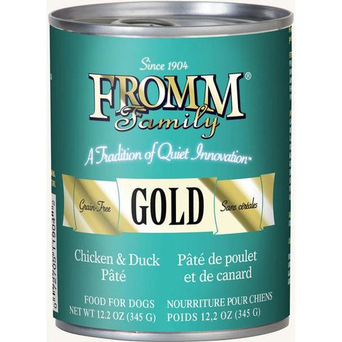 Fromm Gold Chicken and Duck Pate Canned Dog Food 12.2oz Can