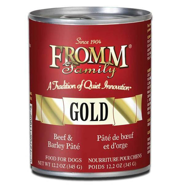 Fromm Gold Beef and Barley Pate Dog Food 12.2oz Can