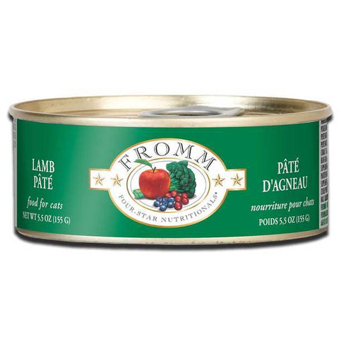 Fromm Four Star Lamb Pate Cat Food 5.5 ounce - Expires (Best By) October 2024