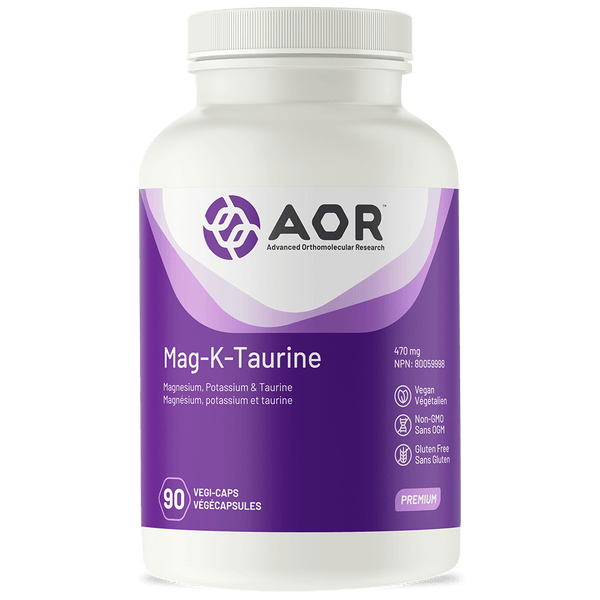 AOR Mag-K-Taurine (90 Veg Caps)