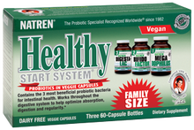 Natren Healthy Start System Dairy Free Family - 3 Bottles (60 Capsules)