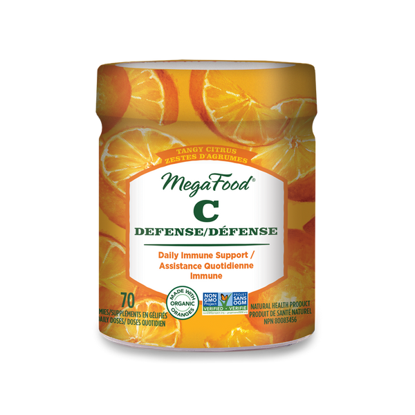 MegaFood Vitamin C Defense Tangy Citrus (70 Gummies)