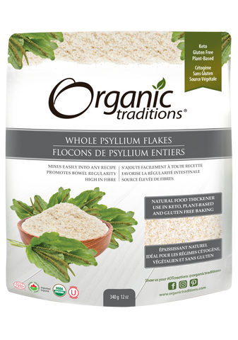 Organic Traditions Whole Psyllium Flakes (340g)