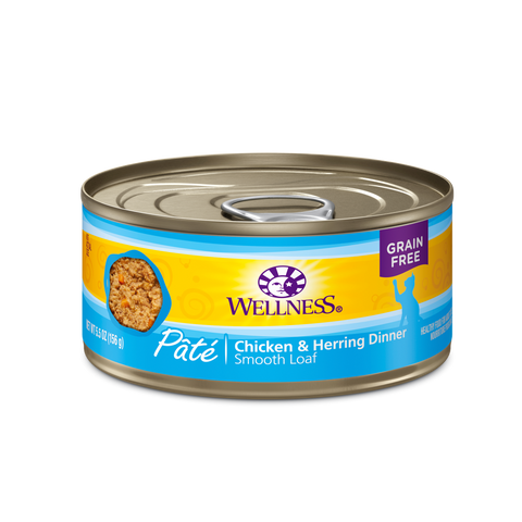 Wellness Complete Health™ Pâté Chicken & Herring Cat Wet Food - Expires Sept 10 2024