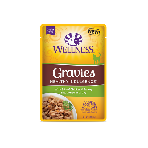 Wellness Healthy Indulgence® Gravies Chicken & Turkey - Cat Wet Food (3 oz)