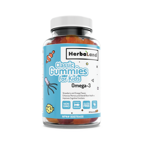 Herbaland Omega-3 Classic Gummies For Kids (60 Gummies)