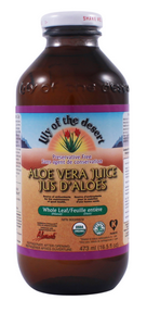 Lily of the Desert Aloe Vera Juice (Whole Leaf) 473ml/16oz Glass