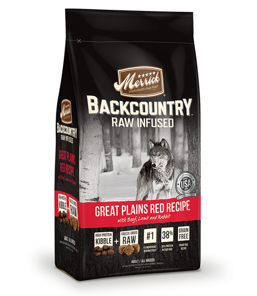 Merrick Backcountry - Raw Infused - Great Plains Red Recipe - Dry Dog Food