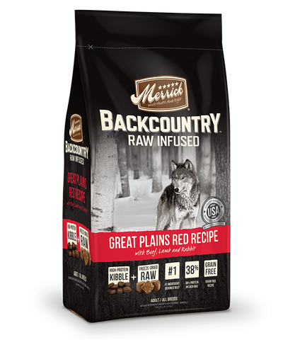Merrick Backcountry - Raw Infused - Great Plains Red Recipe - Dry Dog Food