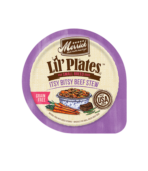 Merrick Lil' Plates Grain Free Itsy Bitsy Beef Stew 3.5oz - Dog Wet Food