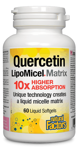 Natural Factors Quercetin LipoMicel Matrix (60 Softgels)