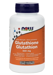 NOW Foods Glutathione 500mg (60 VegCaps)