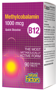 Natural Factors B12 Methylcobalamin 1000 mcg