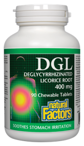 Natural Factors DGL 400mg Deglycyrrhizinated Licorice Root