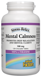 Natural Factors Stress-Relax Mental Calmness 100mg (Chewable Tablets)