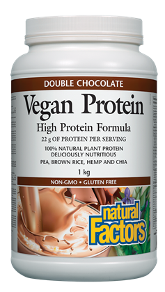Natural Factors Vegan Protein High Protein Formula 1kg Powder
