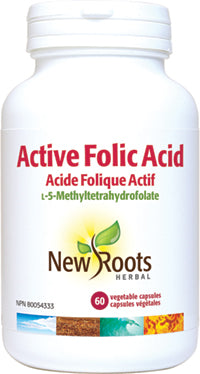 New Roots Herbal Active Folic Acid (60 Veg Caps)
