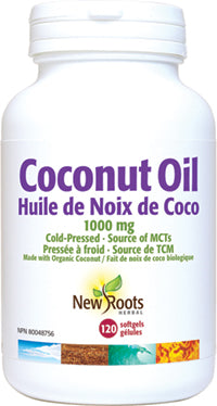 New Roots Herbal Coconut Oil 1000mg (120 Softgels)