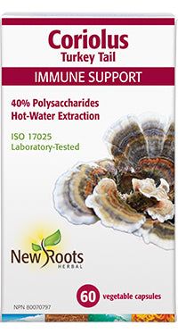 New Roots Herbal Turkey Tail Coriolus (60 Veg Caps)