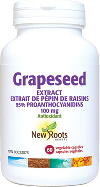 New Roots Herbal Grapeseed Extract 100mg (60 Veg Caps)