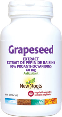 New Roots Herbal Grapeseed Extract 60mg (60 Veg Caps)