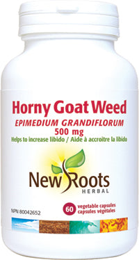 New Roots Herbal Horny Goat Weed 500g (60 Veg Caps)