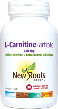 New Roots Herbal L-Carnitine Tartrate 750mg (90 Veg Caps)