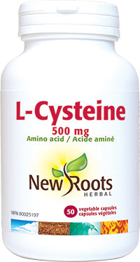 New Roots Herbal L-Cysteine 500mg (50 Veg Caps)