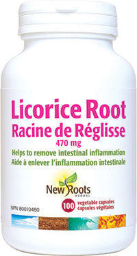 New Roots Herbal Licorice Root 470mg (100 Veg Caps)