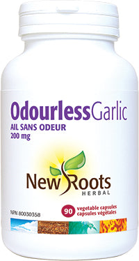New Roots Herbal Odourless Garlic 200mg (90 Veg Caps)