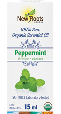 New Roots Herbal Organic Peppermint Essential Oil 15ml