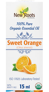 New Roots Herbal Organic Sweet Orange Essential Oil 15ml