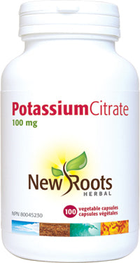 New Roots Herbal Potassium Citrate 100mg (100 Veg Caps)