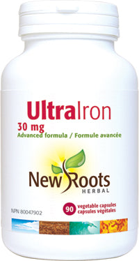 New Roots Herbal Ultra Iron 30mg (90 Veg Caps)