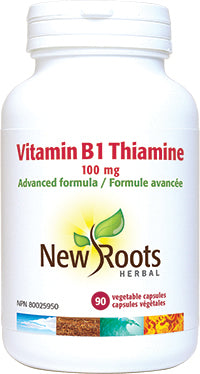 New Roots Herbal Vitamin B1 Thiamine 100mg (90 Veg Caps)