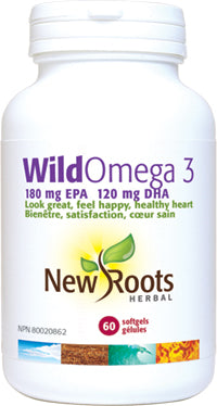 New Roots Herbal Wild Omega 3 180 mg EPA 120 mg DHA