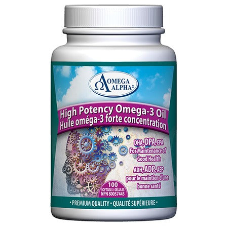 Omega Alpha High Potency Omega-3 Oil (100 SoftGels)