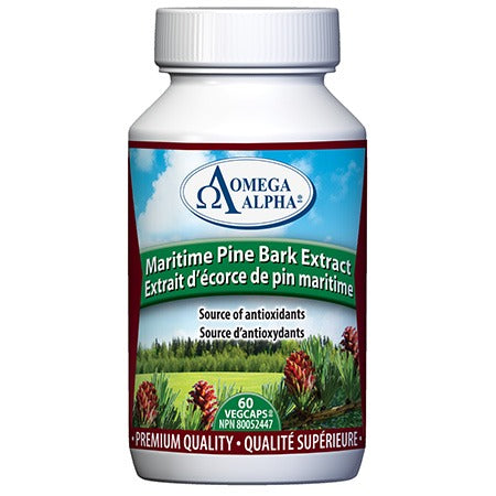 Omega Alpha Maritime Pine Bark Extract (60 VegCaps)