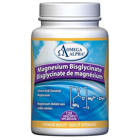 Omega Alpha Magnesium Bisglycinate (120 VegCaps)