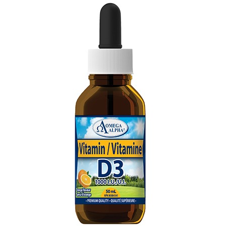 Omega Alpha Vitamin D3 1000IU 50ml