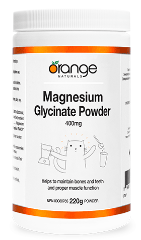 Orange Naturals Magnesium Glycinate Powder 400 (220 g)