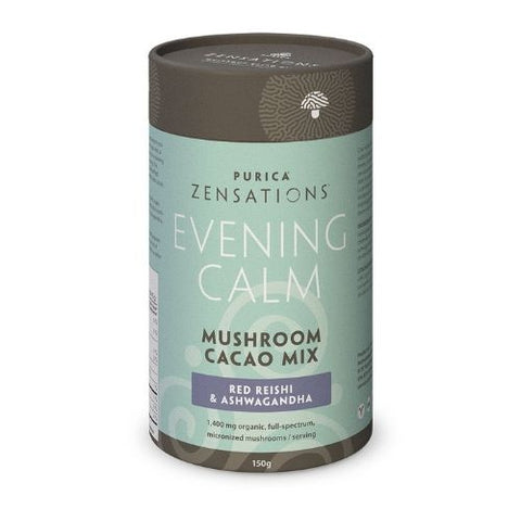 PURICA Zensations Evening Calm - Red Reishi & Ashwagandha Mushroom Cacao Mix