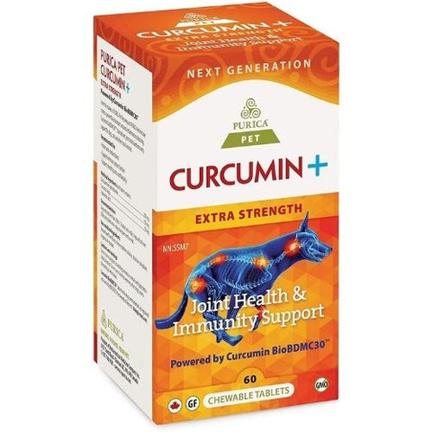 Purica Curcumin+ Extra Strength Pet Joint Health & Immune Support (60 Chews)