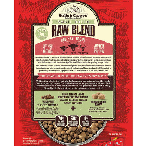 Stella & Chewy’s Small Breed Red Meat Raw Blend Kibble