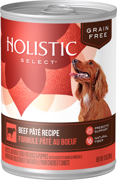 Holistic Select GRAIN FREE Beef Pâté Recipe 13oz Can
