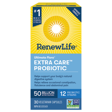 RenewLife Ultimate Flora Extra Care Probiotic 50 Billion Active Cultures (30 VegCaps)