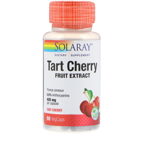 Solaray Tart Cherry Fruit Extract 425mg (90 VegCaps)