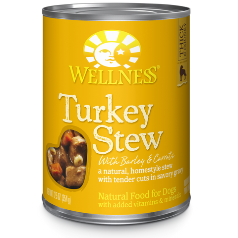 Wellness Homestyle Stew Turkey Stew with Barley & Carrots - Dog Wet Food (12.5 oz-Case of 12)